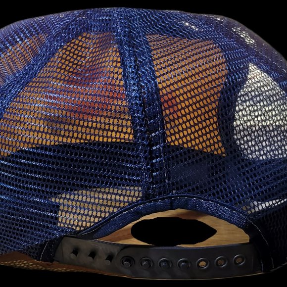 Vintage Rheem The Air Of Quality Hat Snap Back Blue White - MADE IN USA - Picture 3 of 8